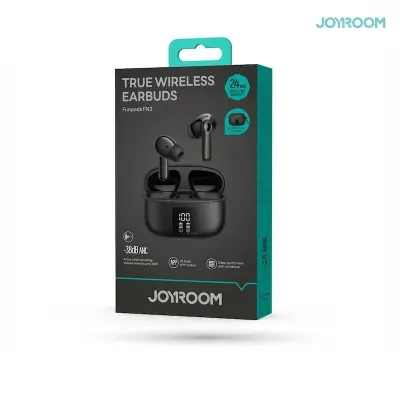 Picture of JOYROOM JR-FN3 ANC+ENC Active Noise Cancelling Wireless Earbuds - Black