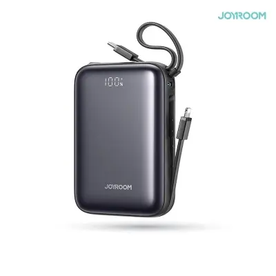 Picture of JOYROOM JR-PBF29 20000mAh Mini Power Bank 22.5W Fast Charging Portable Charger with Smart Digital Display and 3 Output Ports - Black