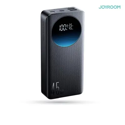 Picture of JOYROOM JR-PBF02 Pro 20000mAh Power Bank 45W Super Fast Charging Digital Display Portable Charger with 4 Port Output - Black