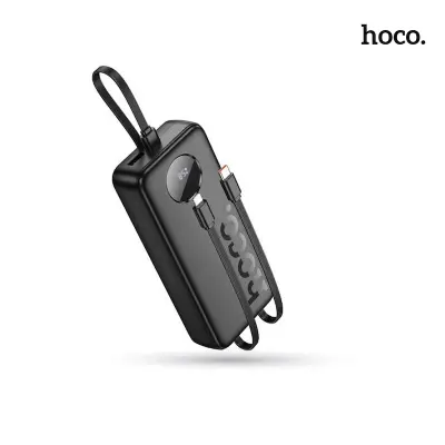 Picture of HOCO J132A 22.5W+PD20W Fast Charging 20000mAh Capacity Power Bank With 3 Cables - Black