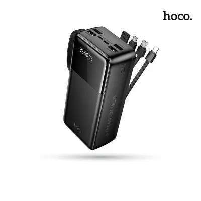 Picture of Hoco MMJ-13 Intelligence Balance 30000mAh Power Bank with Built in 4 Cables - Black