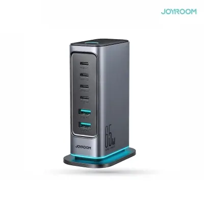 Picture of JOYROOM JR-TCM02 65W High Speed Multi-port Universal GAN Charger- Black