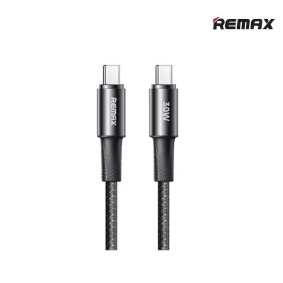 Picture of REMAX RC-C100 C-C Fonsu Series 30W Type-C to Type-C Fast Charging Data Cable - Black