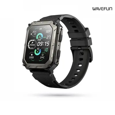 Picture of Wavefun Wave 50 Smart Watch for Men 1.83'' Fitness Rugged Smartwatch IP68 Ultra Waterproof Outdoor BT Call