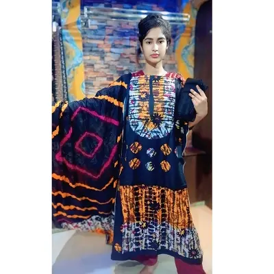 Picture of Classic Batik Printed Three Piece Set
