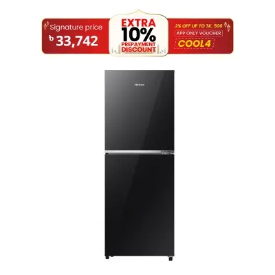 Picture of HISENSE 238 Liter Top Mount Premium Black Refrigerator | RT1G236NAB/BD3