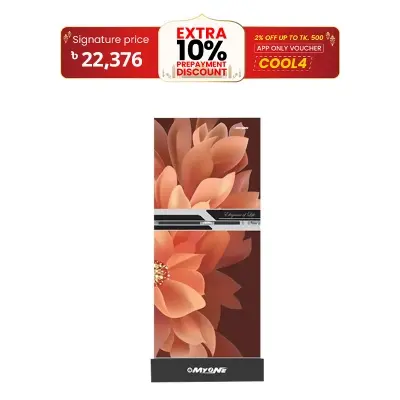 Picture of MYONE 165 liter Frost Type Top Mount  Dahlia Black Match Refrigerator (MY-1F5G)
