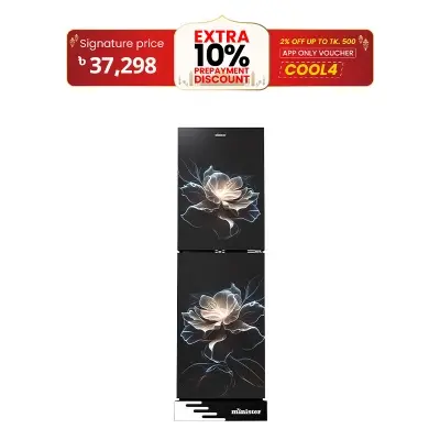 Picture of MINISTER 306 Liter Frost Type Bottom Mount Refrigerator EL Marble Lotus (M-306)