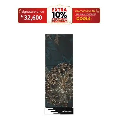 Picture of MINISTER 224 Liter Frost Type Top Mount Refrigerator EL Bold Flower (M-224)