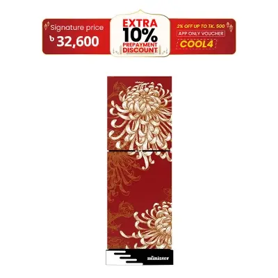 Picture of MINISTER 224 Liter Frost Type Top Mount Refrigerator EL Red Spider (M-224)