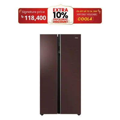 Picture of Haier 600 Liter No Frost Side-by-Side Refrigerator  (HRF-622ICG)