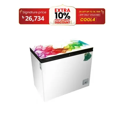 Picture of VISION Glass Door Chest Freezer RE-150 Liter White Discus line 