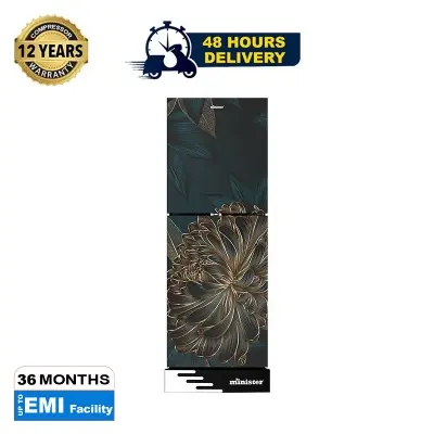 Picture of MINISTER 224 Liter Frost Type Top Mount Refrigerator EL Bold Flower (M-224)