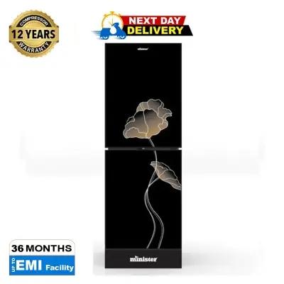 Picture of MINISTER M-254 Liter Top Mount Refrigerator Black Lotus (MATCH)