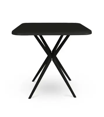 Picture of Restaurant Table Square 4 Seated P/L - Black