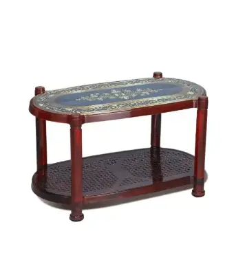 Picture of Tea Table With Stopper (Jubilee) Printed-Rose Wood