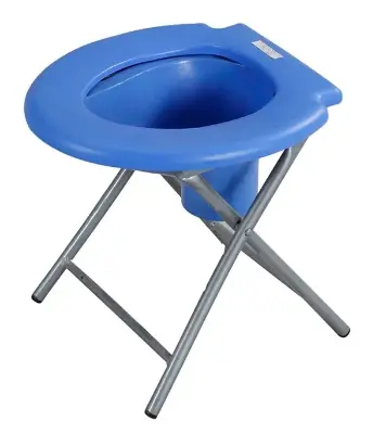Picture of Rodo Folding Commode Stool - SM Blue