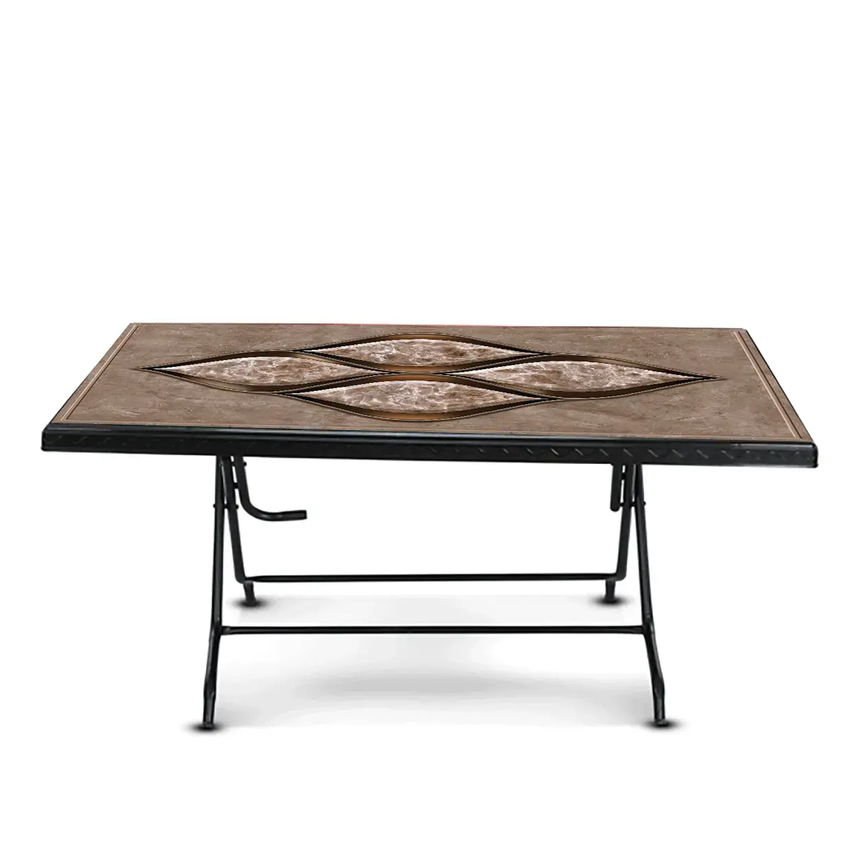 Picture of Deco Table 6 Seat S/L Print Infinity-Black