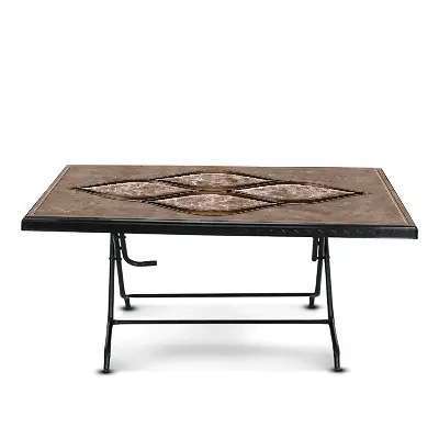 Picture of Deco Table 6 Seat S/L Print Infinity-Black