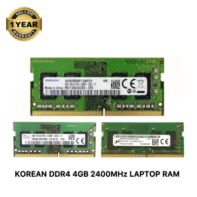 Picture of Samsung SK Hynix  Micron DDR4 4GB 2400MHz PC4-19200 CL17 1.2V 260Pin SO-DIMM Laptop Ram (Korean) 