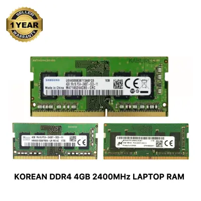 Picture of Samsung SK Hynix  Micron DDR4 4GB 2400MHz PC4-19200 CL17 1.2V 260Pin SO-DIMM Laptop Ram (Korean) 