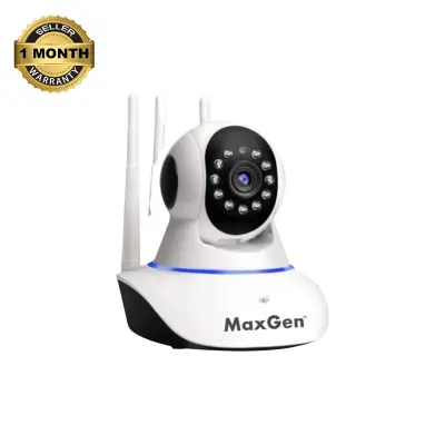 Picture of MaxGen V380 PRO Q5 WIFI IP Camera 2MP 1080P HD Featuring 360-Degree View Two Way Voice 3-Antenna (White)