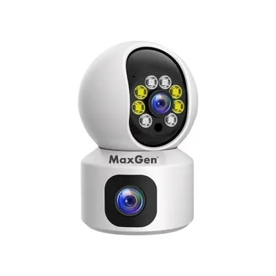 Picture of MaxGen SQ01 Dual Lens V380 PRO 4MP WIFI IP Camera Featuring 360-degree View Night Vision Two-way Voice Home WIFI IP Security CCTV Baby Monitor Camera (Multicolor)