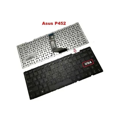 Picture of Asus Laptop Keyboard For Asus P2430 P452 P452A P452L P452LJ P452S PX452 PX452L P2420 Keyboard US No Frame (Black)