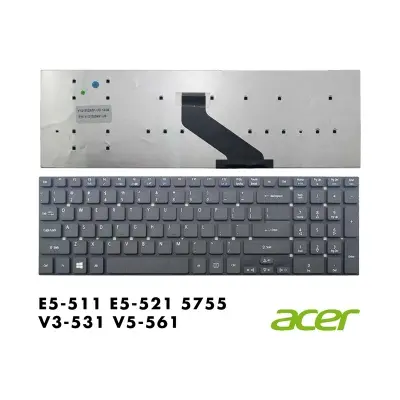 Picture of Acer E5-511 E5-521 E5-571 5755 V5-561 V3-531 V3-572 Series Laptop Keyboard (Black)