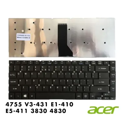 Picture of Acer Aspire 4755 V3-431 E1-410 E5-411 3830 4830 Laptop Keyboard - Keyboard (Black)
