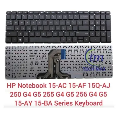 Picture of Laptop Keyboard for HP Pavilion 15AC 15-AC ,15-AF, 15-AY, HP 250 G4, HP 255 G4, HP 256 G4 Series(null) - Keyboard - Keyboard - Keyboard (Black)