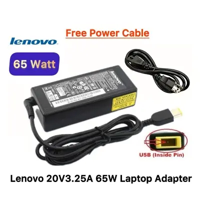 Picture of Lenovo Laptop Adapter For Lenovo G40-70 G40-80 G50 G40 G510 G400 G500 E450 X240S Z501 G405s G505s L440 Yoga 11 Idea pad 300-15 G50-30 T440 Series (20V-3.25A 65W Type-USB) 