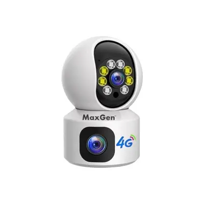 Picture of MaxGen V380 PRO Dual Lens SQ01-4G Sim Supported Doll PTZ IP Camera 4MP Night Vision Auto Tracking Two Way Voice (White)