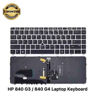 Picture of HP Laptop Keyboard For HP EliteBook 840 G3 840 G4 745 G3 745 G4 ZBook 14u G4 Series Laptop Keyboard (With Backlit & Joystick) (Black)
