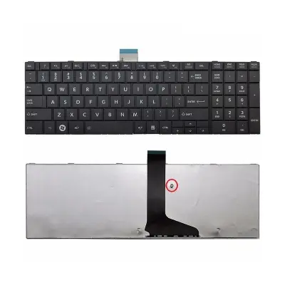 Picture of Laptop Keyboard For TOSHIBA C855 C850 C850-02D C870 C875 S850 S855/S870 S875 Keyboard black (Black)