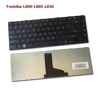 Picture of Laptop Keyboard For Toshiba L800 L800D L805 L830 L835 L840 L845 C800 C840 C845 P840 P845 Series - Keyboard (Black)