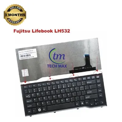 Picture of Laptop Keyboard For FUJITSU LH532 LH522 LH532A LH532B LH532C Laptop Keyboard (Black)