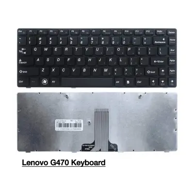 Picture of Laptop Keyboard For Lenovo_ G470 V470 B470 B490 G475 B475E B480 M495 M490 Series P/N 250011670(null) - keyboard (Black)