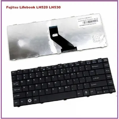 Picture of Laptop Keyboard For Fujitsu Lifebook Lh520 Lh530 Lh530G Series - Keyboard (Black)