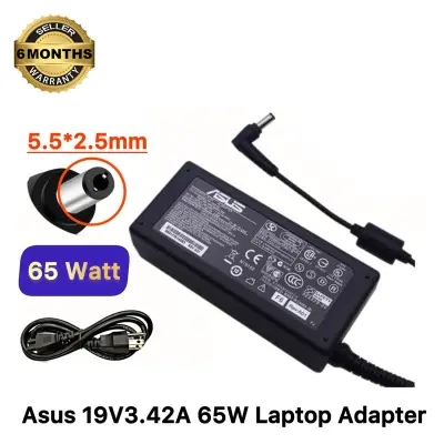 Picture of Asus Laptop Adapter For Asus K42 K52 K52F K53E X452E F552L X44H X45, X45A X450Ca K72J K72 K550V K550 Series (19V-3.42A 66W 5.5mm*2.5mm) 