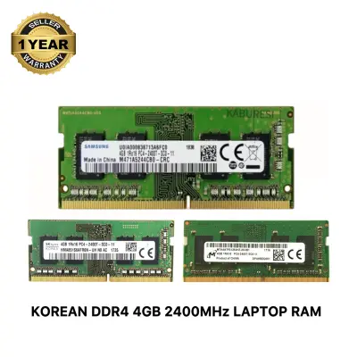 Picture of Samsung SK Hynix  Micron DDR4 4GB 2400MHz PC4-19200 CL17 1.2V 260Pin SO-DIMM Laptop Ram (Korean) 
