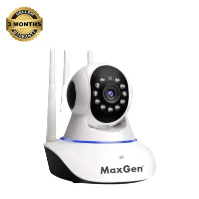 Picture of MaxGen V380 PRO Q5 2MP HD 1080P WIFI IP Camera Night Vision Two-way Voice CCTV Baby Monitor Three Antenna Camera (White)