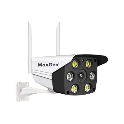 Picture of MaxGen V380 PRO K6 3MP Full HD WIFI IP Camera Outdoor Waterproof Color Night Vision P2P CCTV Camera (White)