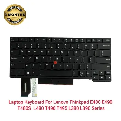 Picture of Laptop Keyboard For Lenovo_ ThinkPad E480 L480 T480S T490 US Keyboard 01YP360 01YP520 (Black)