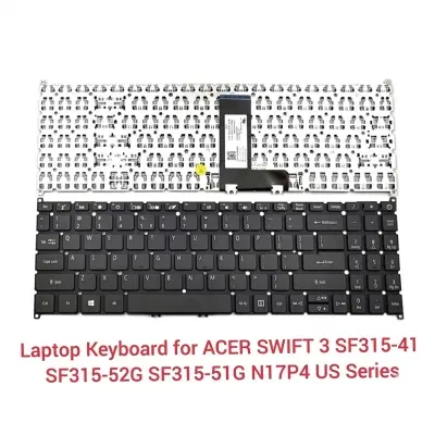 Picture of Laptop Keyboard For Acer Swift 3 SF315-51 N17P4 laptop US keyboard (Black)