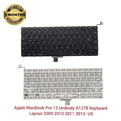 Picture of Laptop Keyboard For Apple A1278 US MacBook Pro 13 MC700 MC724 MB990 MB991 MD101 MD102 Series (Black)