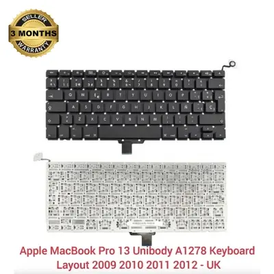 Picture of Laptop Keyboard For Apple A1278 UK MacBook Pro 13 MC700 MC724 MB990 MB991 MD101 MD102 Series (Black)