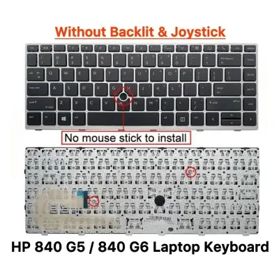 Picture of HP Laptop Keyboard For HP EliteBook 840 G5 840 G6 745 G5 745 G6 846 G5 846 G6 Series Laptop Keyboard (Black)