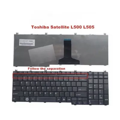 Picture of Laptop Keyboard For Toshiba L500 L505 L500D L505D L550 L555 Laptop US Keyboard (Black)