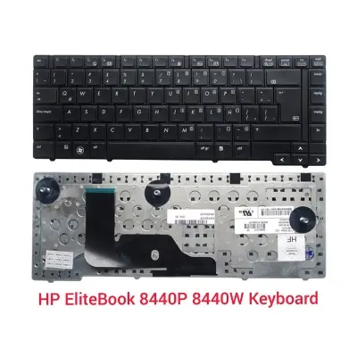Picture of HP Laptop Keyboard For HP EliteBook 8440P 8440W 8440 US Laptop keyboard black - Keyboard (Black)